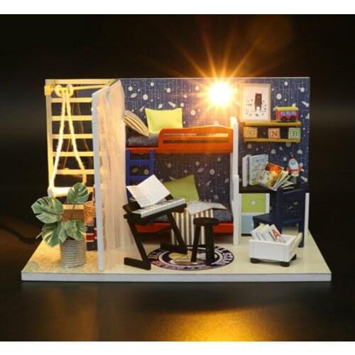 DIY Wooden Hand-assembled architectural model house future space of Diy House gift for girls on Valentines Day