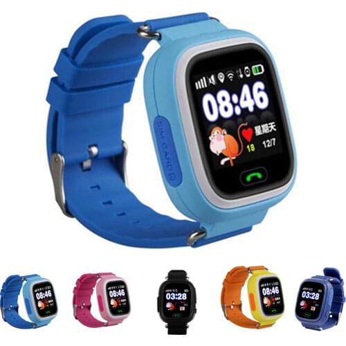 Q90 Smart Watch GPS Child Phone Position Children Watch 1.22 inch Color Touch Screen WIFI SOS Smart Kids Watch