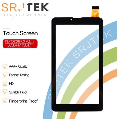 SRJTEK 7" Touch Tablet For Prestigio MultiPad PMT3038 3G Wize 3038/PMT3047 Touch Screen Digitizer Touch Panel Glass Replacement