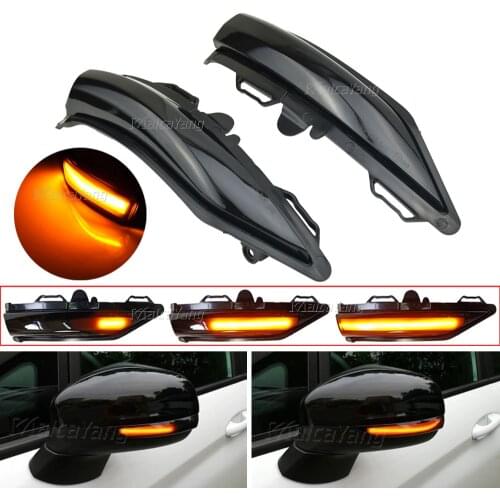 For Ford Fiesta ST Line MK8 2019 PUMA 2020 LED Dynamic Turn Signal Light Car Rear View Mirror Indicator Blinker Sequential Lamp