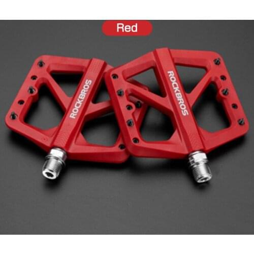 Bicycle Pedals Bike Cycling Nylon Road bmx Mtb Pedals Flat Platform Bicycle Parts Accessories ROCKBROS Ultralight Seal Bearings