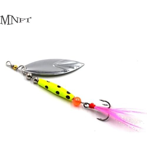 MNFT 3Pcs 4.2g/7g/10g Rotating Spinner Fishing Lure Spinner Spoon Metal Bait Color Lures Sub-Rotating Sequins Treble Hooks
