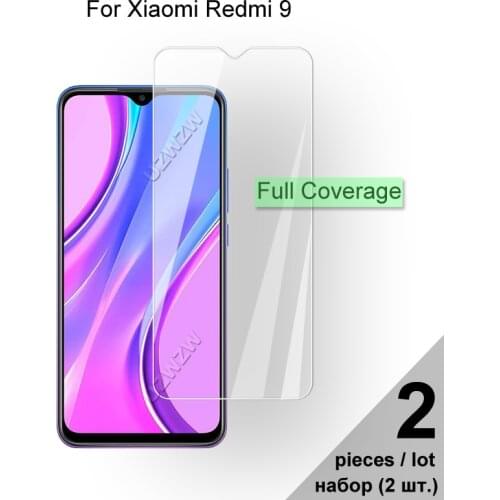 Tempered Glass For Xiaomi Redmi 9 Explosion-proof Full Cover Screen Protector Protective Glass For Xiaomi Redmi 9