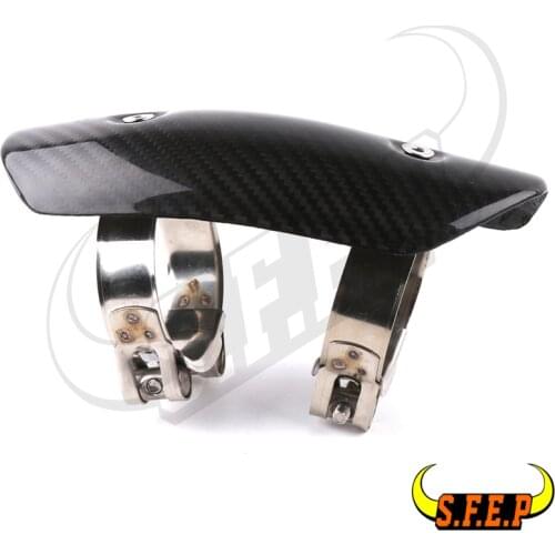 Motorcycle Fibre Carbon Discharge Protection Silencer Heat Pipe Protection Screen Coverage For BMW F650GS F700GS F800GS F800R