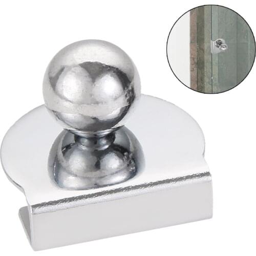 1 PC Glass Door Handle Showcase Office Kitchen Bathroom No Drilling Pull Knob Clamp Home Decor for 5-8mm Thickness Glass