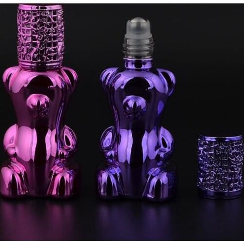 12ML Empty Mini UV roll on bottles for essential oils Refillable perfume bottle deodorant containers F20172080