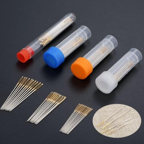 20pcs or 30pcs Sewing Needles Big Eye Blunt Needle Large Hole Knitting Embroidery DIY Needlework Needlework Leather Needles