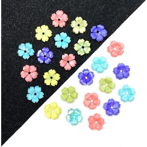 5pcs/bag of Exquisite Flower-shaped Natural Freshwater Shells 5x5/7x7mm DIY Handmade Jewelry Accessories Ladies Jewelry