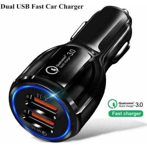 Car Socket 1x FAST CAR CHARGER 2-USB Port For Smart Phone Universal Socket Adapter Car Charger