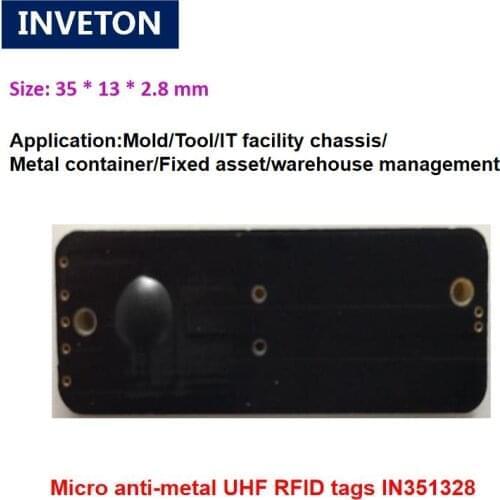 Long range rfid anti metal tags adhesive micro uhf rfid anti metal tag alien h3 chip for michinary tool tracking management