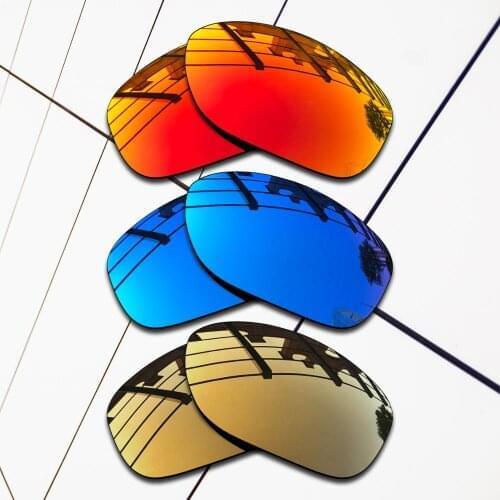 E.O.S 3 Pairs Ice blue & Fire Red & Bronze Gold Polarized Replacement Lenses for Oakley Shes Unstoppable OO9297 Sunglasses