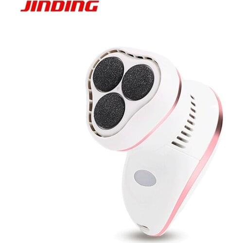 Electric Pedicure Tools Callus Remover USB Rechargeable IPX5 Washable Foot File Grinder Three Rotating Grinding Head