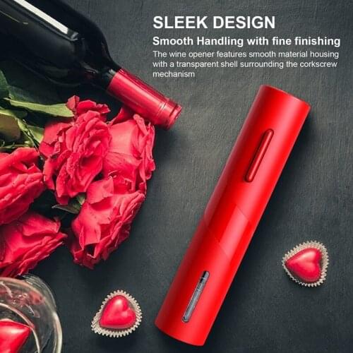 Electric Wine Opener Reusable Cordless Wine Bottle Corkscrew with Foil Cutter, USB Charging Wine Opener for Kitchen Home