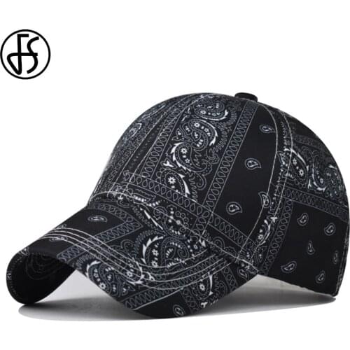 FS New Cashew Flower Print Baseball Cap For Men Women Winter Casual Black Purple Couples Sunshade Caps Snapback Hip Hop Face Hat