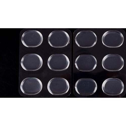 12Pcs/set Snare Drum Mute Pad Drum Damper Gel Pads Snare Drum Muffler Mute Transparent Percussion Instrument Accessorie