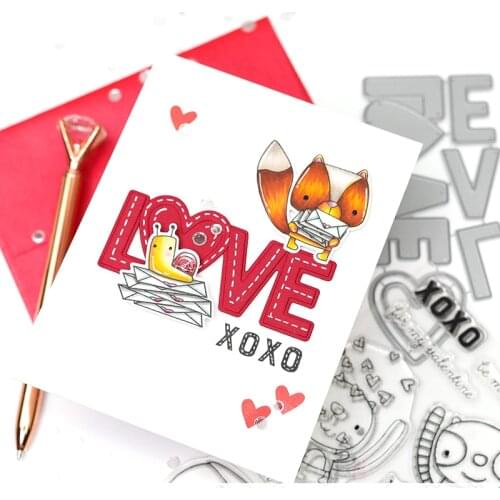JMCRAFT 2021 New Craft Dies Cut Love Metal Cutting Dies for Scrapbooking Photo Album Decoration DIY Cards Making