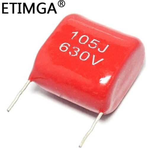 2PCS/LOT CBB Capacitor 630V 105J 1uf 630V/105 Polypropylene Film Capacitor