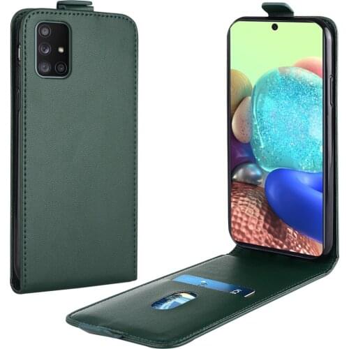 Flip Up and Down Leather Case for Samsung Galaxy A71 5G Case SM-A716B 6.7''Vertical Cover for Galaxy A 71 5G Case Phone Bag