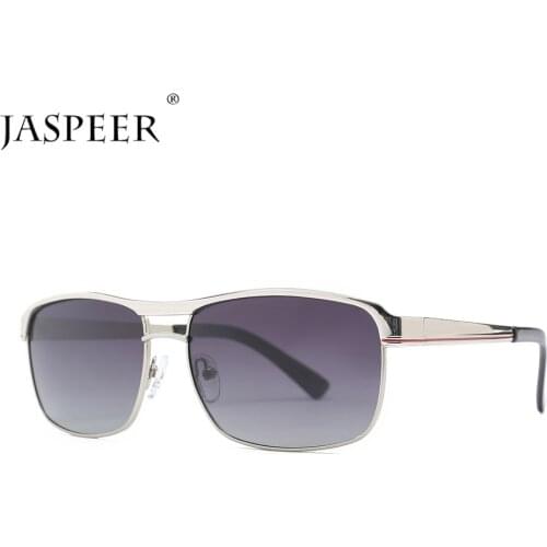 JASPEER 2021 Men Polarized Sunglasses Classical Rectangle Sun Glasses UV400 Driving Goggles Luxury Male Travel Eyewear