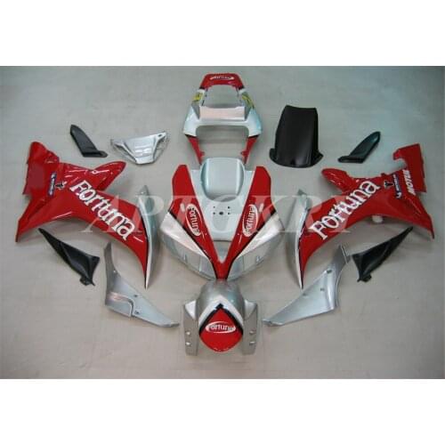 New ABS Plastic Shell Motorcycle Fairing kit Fit For YAMAHA YZF R1 2002 2003 YZF-R1 YZF 1000R Bodywork set Custom Red Silver