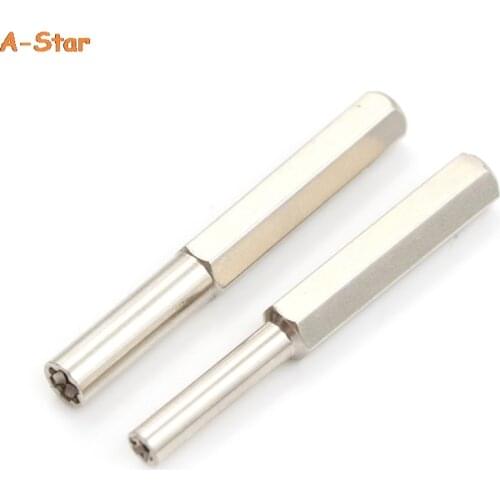 Stainless Steel 3.8mm + 4.5mm Security Screwdriver Tool Bit Gamebit For Nintendo NES SNES N64 Game Boy Cross Tri Screwdriver