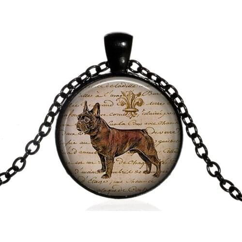 Cute French Bulldog Necklace Dogs lover animals series pendant Neck Chain The Best Friend Gift Jewelry