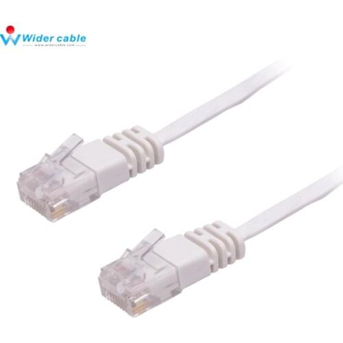 Drop Shipping High Quality 3m Ultra Slim Ethernet CAT6 Cable RJ45 to RJ45 32AWG Netwok Patch Cable White Color