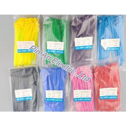 Self locking nylon cable tie plastic band tie band color nylon tie 4*150 mm