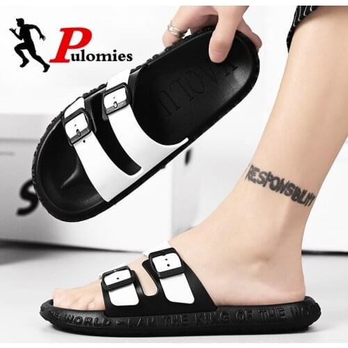 Summer Mens Slippers Massage Clogs Sandals Outdoor Garden Shoes Male Indoor Bathroom Slides Mules Men Beach Slippers Flip Flops