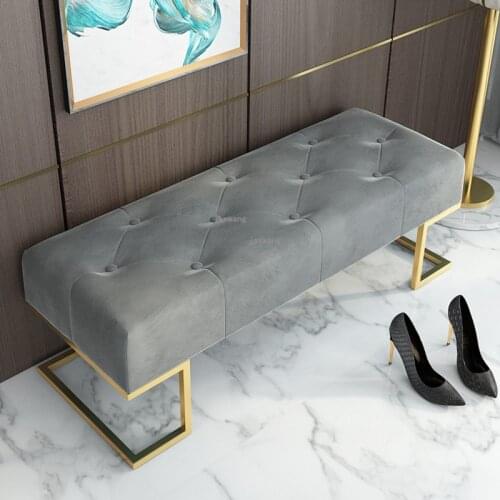 Nordic Fashion Light Luxury Living Room Sofa Modern Home Door Change Your Shoes Sofa Chair Minimalist Bedroom Long Sofa Chair