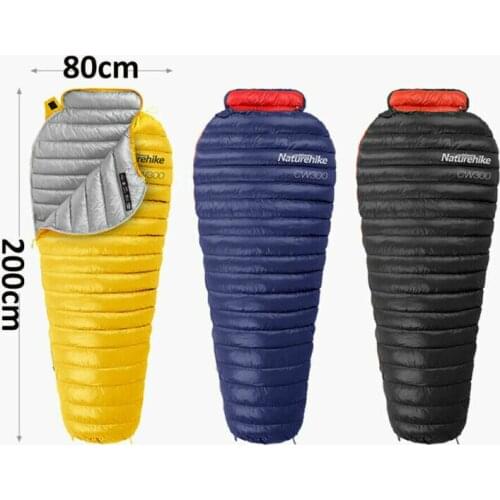Outdoor Camping Goose Down Mummy Sleeping Bag Sleep Sack Ultralight Winter Warm