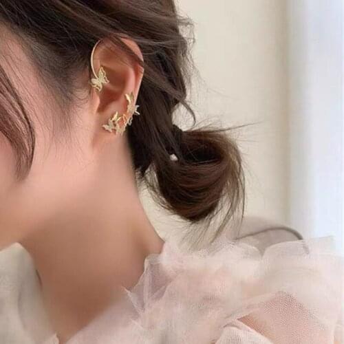 Rainbery Cute Crystal Butterfly Earring 2021 Trend Rhinestone Bow Ear Studs Earrings For Women Small Piercing Stud Boho Jewelry
