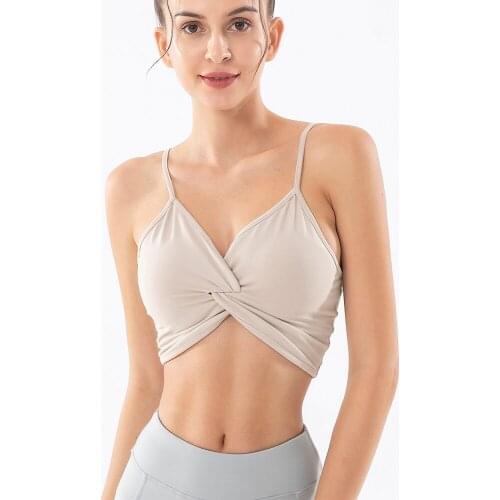 2020 White Purple Khaki Sports Bra For Women Crop Top For Fitness Wear Cloth Gym Vest Sport Underwear Top Female Short Brassiere