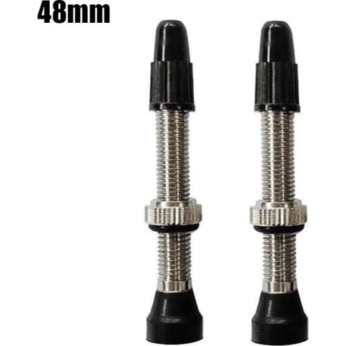1 Pair Valve 36/40/44/48/50/60mm Bicycle Bike Durable FV Removable Core