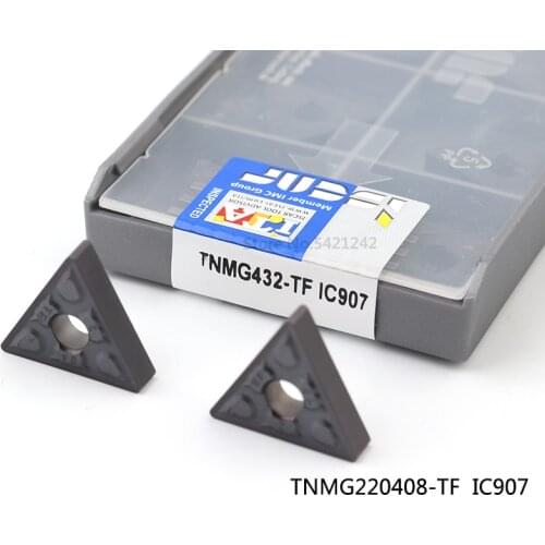 10PCS TNMG220408 TNMG220404 TF IC907 IC908 Carbide inserts Lathe cutter Cutting Tool CNC Tools Tokarnyy External Turning Tool
