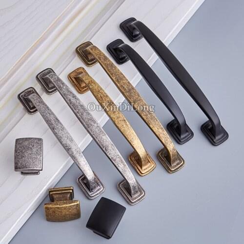 10PCSRetro Vintage European Antique Cabinet Pulls Handles Cupboard Wardrobe Drawer Wine Cabinet Kitchen Door Handles & Knobs