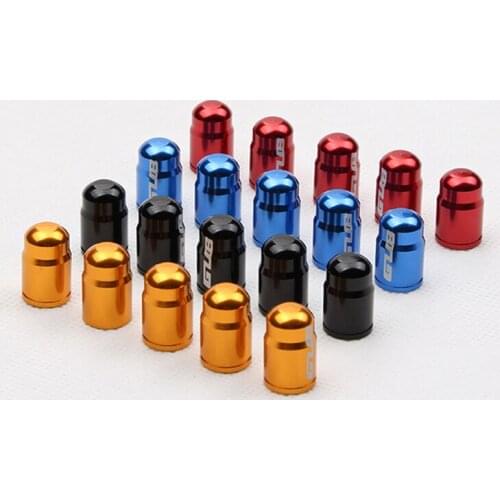 2PCS GUB Schrader Valve Caps Aluminum Alloy Bicycle Tire Valve Cap 4 Colors American Tyre Dustproof Bike Valve Caps Tire Covered