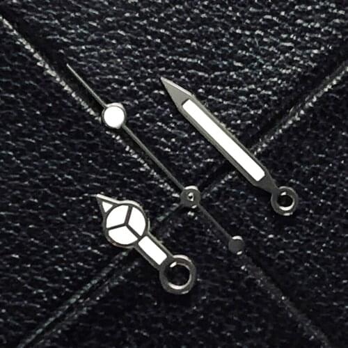 Watch hands for NH35/NH36 Movement Mira las manos Uhrzeiger Regarder les mains Green luminous Watch Parts Accessories Silverwiht