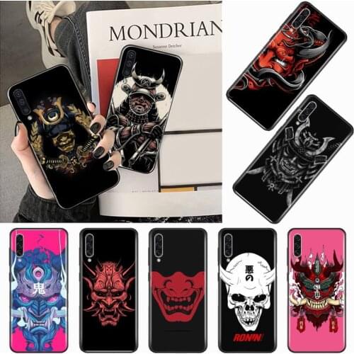 Japanese samurai oni mask Phone Cases For Samsung galaxy S 9 10 20 A 10 21 30 31 40 50 51 71 s note 20 j 4 2018 plus