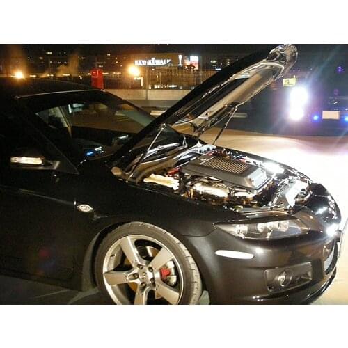 For 2002-2008 Mazda MS ATENZA sedan GG3P Front Hood Bonnet Gas Struts Lift Support Shock Damper Carbon Fiber