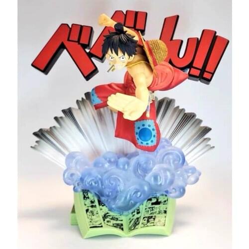 In Stock Original Banpresto One Piece Jump Luffy PVC Action Figure Model