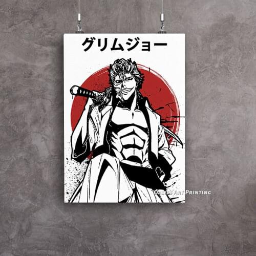 Canvas Anime Grimmjow 6th Espada Bleach Pictures Home Decoration Paintings Poster HD Prints Wall Art Modular Living Room Framed