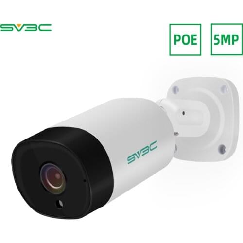 SV3C 5MP Surveillance POE IP Camera Audio H.265 Outdoor Waterproof Security CCTV Camera ONVIF