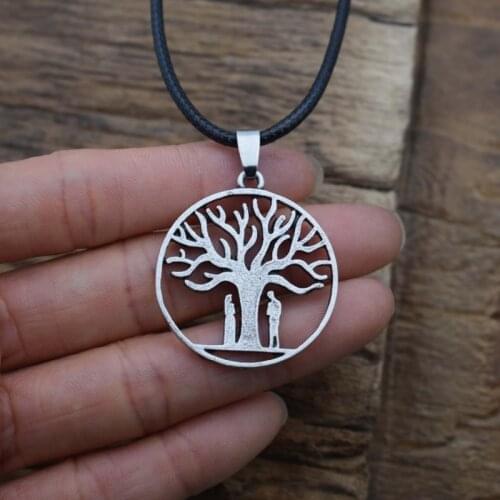 Creative Gift Man And Woman Under The Tree Necklace Tree of Life Jewelry