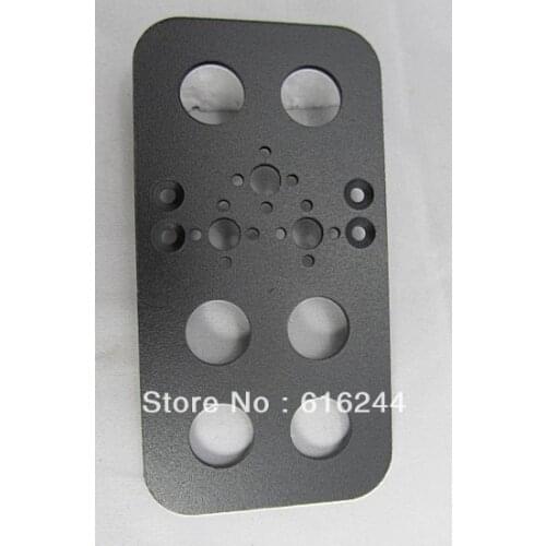 4-10pcs/lot Robot Big Feet Steering Gear Mount Robot Servo Mount Smart Car Accessories Black Wholesale Promotion + Free Shipping