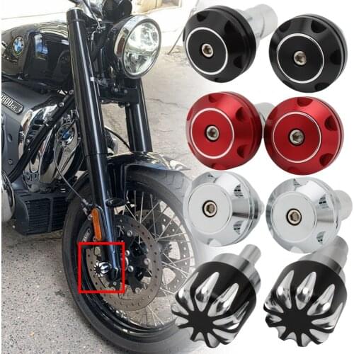 2x For BMW R18 Classic R 18 2020 2021 Motorcycle Front Axle Nut Covers Caps Aluminum Black/Chrome/red
