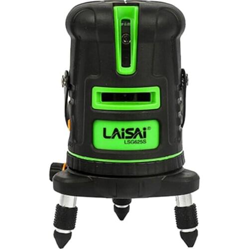 5 lines Laser Spirit Level Green Light High Precision Portable Indoor And Outdoor Wall Sticker Omnidirectional Decoration Caster