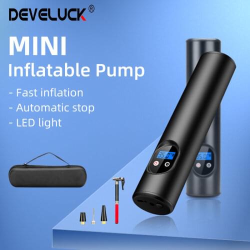 Multifunctional portable tire inflator car air compressor tire pressure pump mini portable handheld 12V car bicycle tire ball