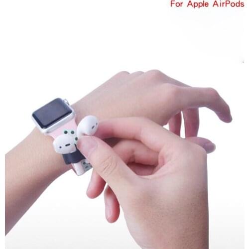 For AirPods Portable Anti-lost Silicone Holder For Apple AirPods Holder for Apple Earphone Storage Case