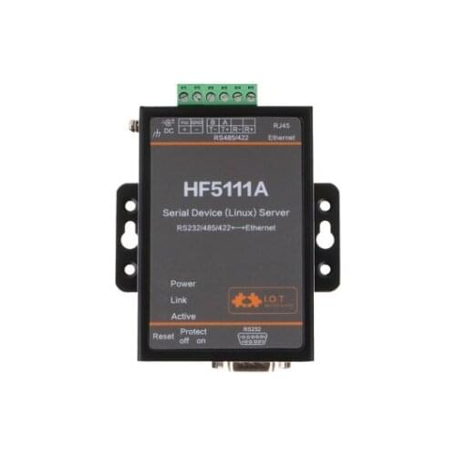 Industrial Grade Serial Device Server RS232/RS485/RS422 to Ethernet Converter Module TCP UDP Modbus Web VCOM FreeRTOS or Linux